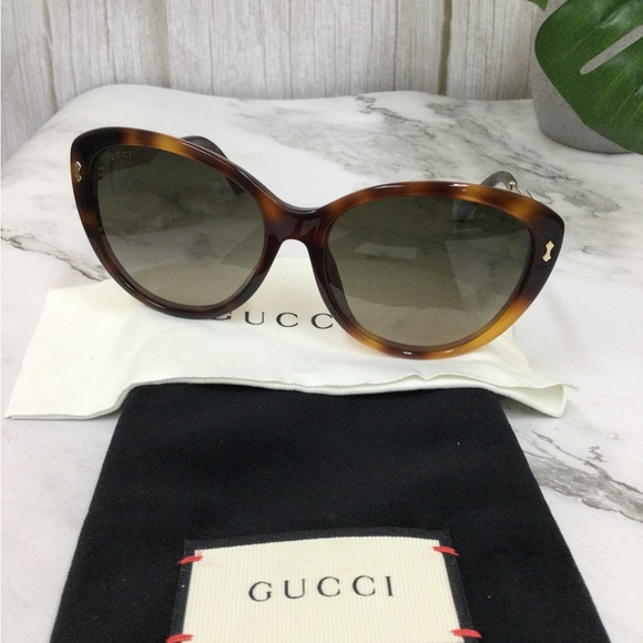 Gucci Accessories - NIB GUCCI Tortoiseshell Cat Eye Sunglasses - Brown Gradient Lenses